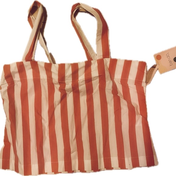 Red and white striped skirt and top set from ban.do - Picture 5 of 6